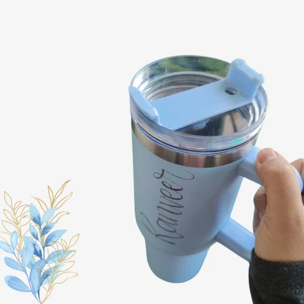 Blue Customized Stanley Tumbler - Image 2
