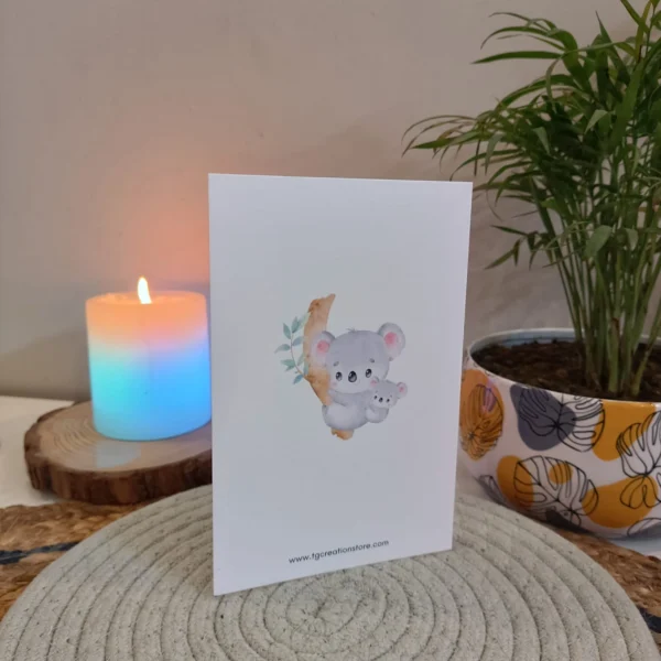 #1 Mom- Greeting card - Image 2