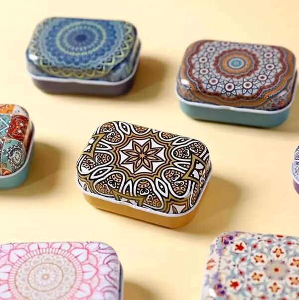 Mandala Tin Boxes (Set of 3) - Image 2