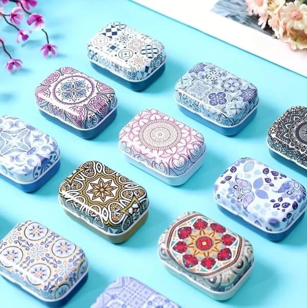 Mandala Tin Boxes (Set of 3) - Image 6