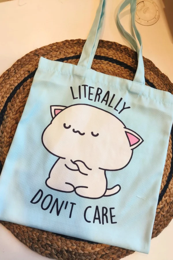 Literally Don't Care Tote Bag