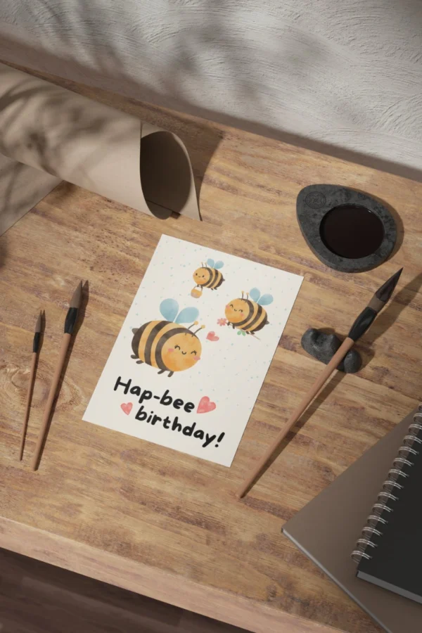 Hap-Bee Birthday card!