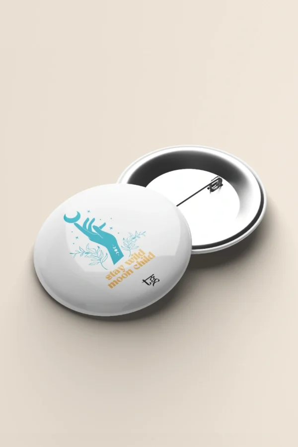 Stay Wild Moon Child Badge