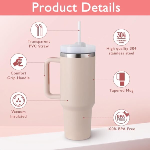 Peach Stanley Tumbler - Image 2