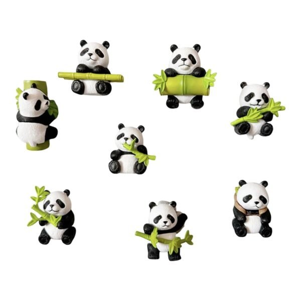 Cute Panda Magnets (Set of 8) - Image 4