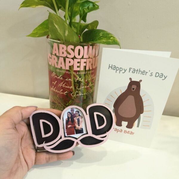Forever Dad – Mustache Photo Magnet