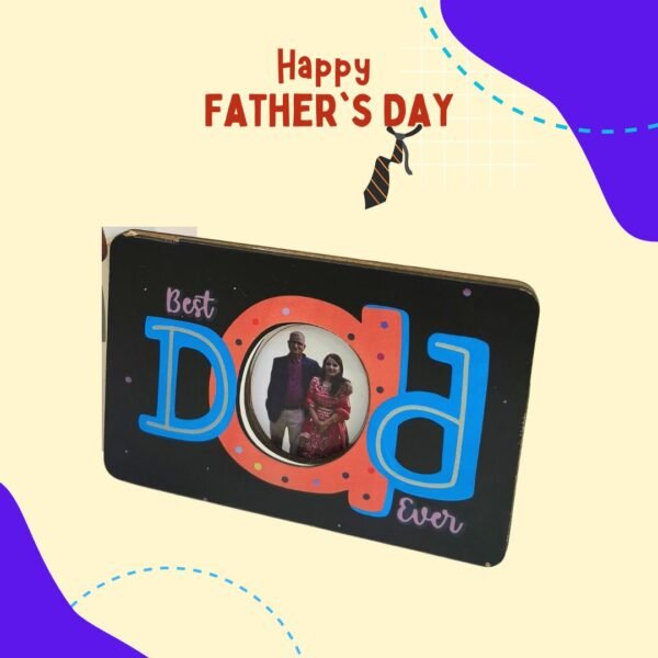 Best Dad – Personalized Photo Magnet