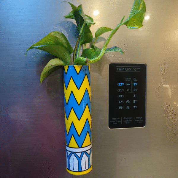 Yellow - Blue Hues Magnetic Planter