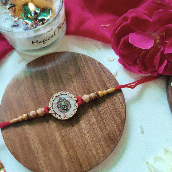 Weaved Ganesha Rakhi - Image 3