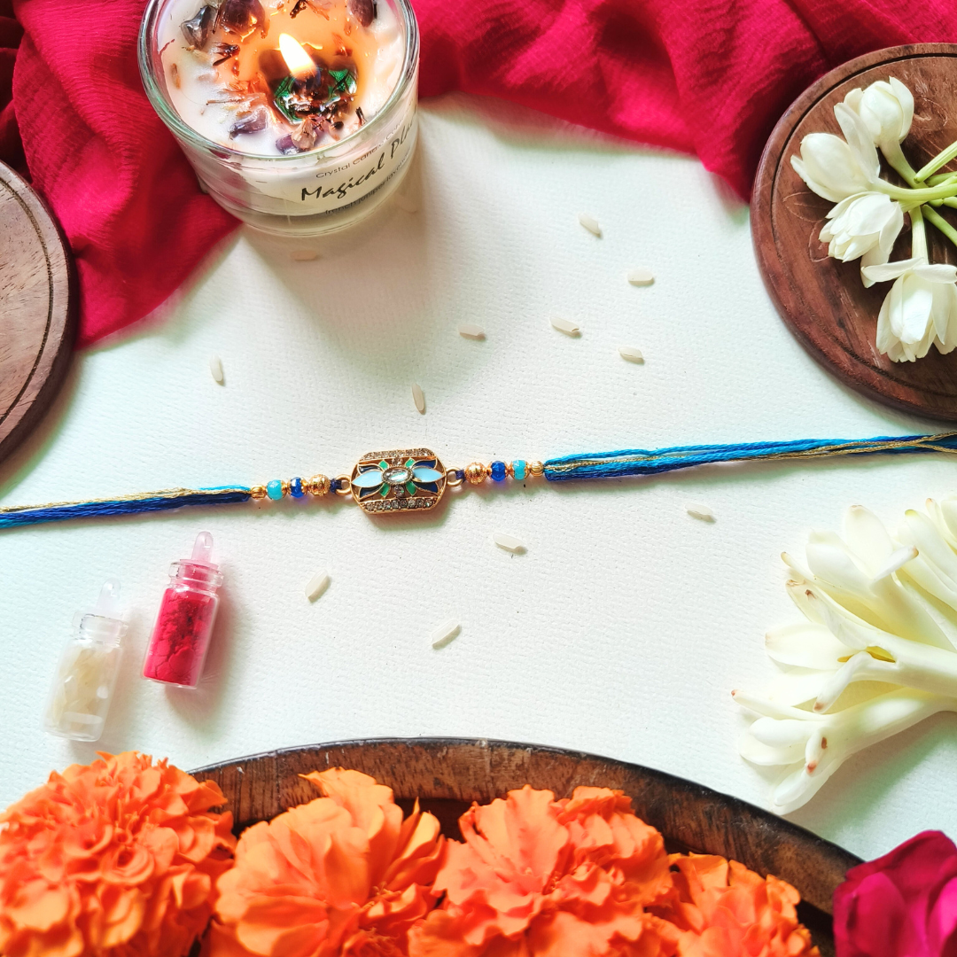 Royal Blue Radiance Rakhi