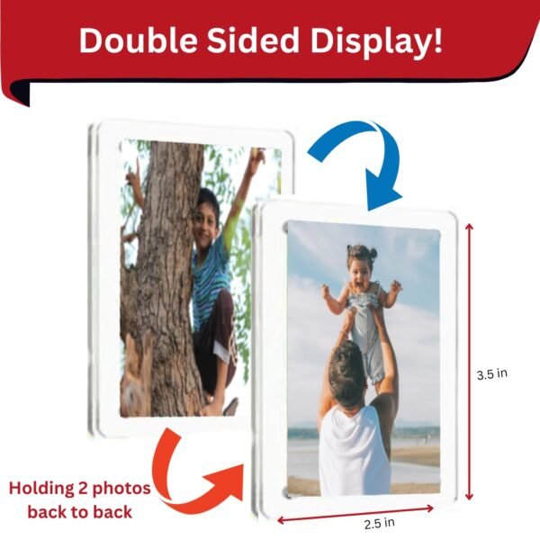 Premium Magnetic Acrylic Photo Frames (Set of 2) - Image 4