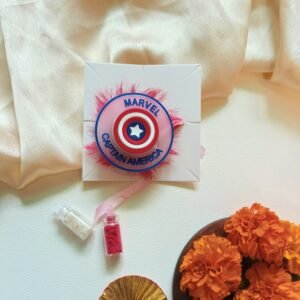 Tiny Avenger – Soft Captain America Rakhi (with Light) for Infants