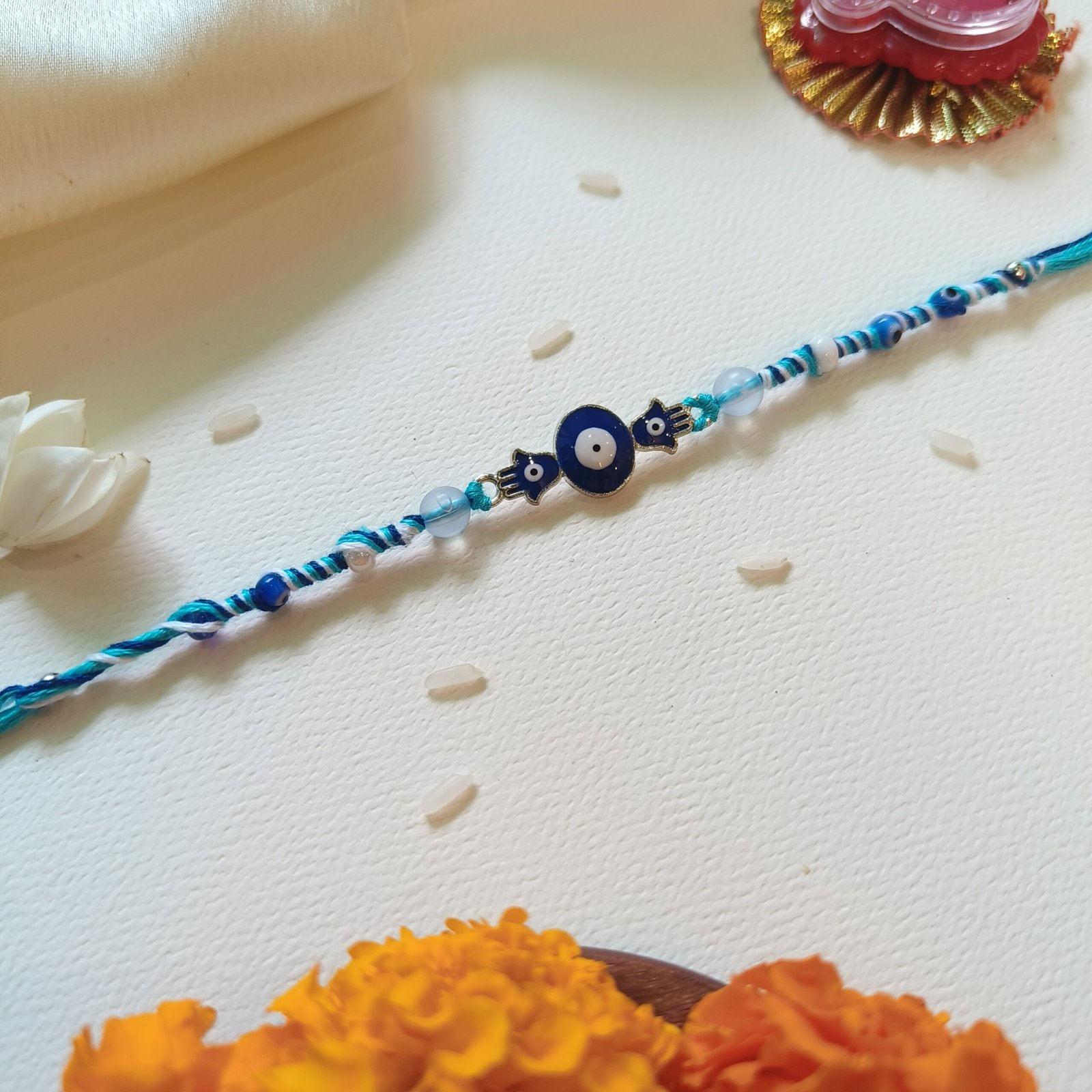 Hamsa Evil Eye Rakhi - Image 4