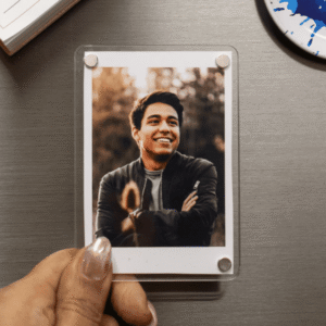 Premium Magnetic Acrylic Photo Frames (Set of 2)