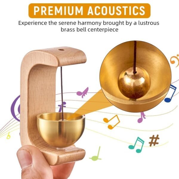Wooden Bell Magnet - Image 2
