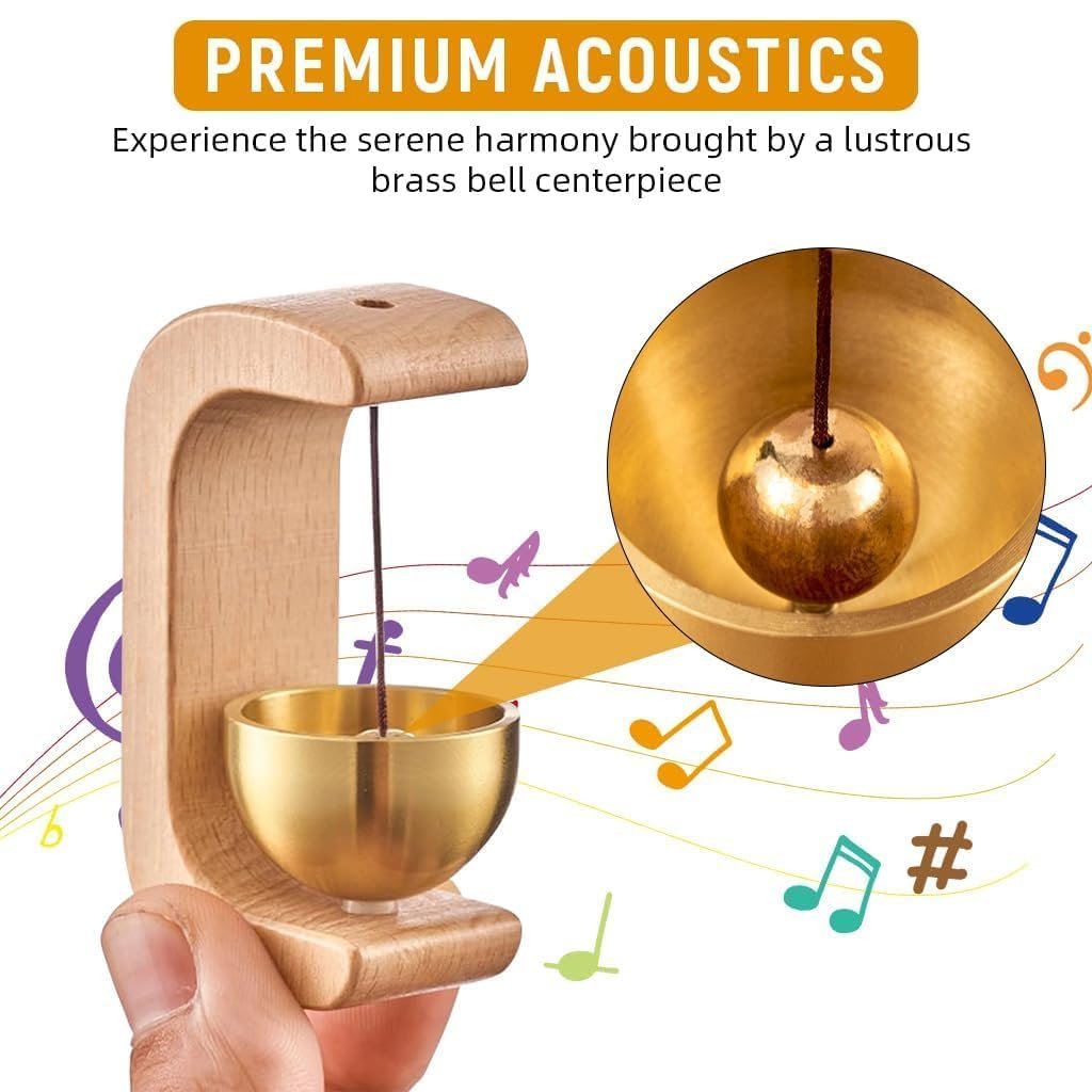 Wooden Bell Magnet - Image 2