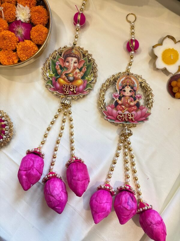 Laxmi-Ganesha Lotus Hanging