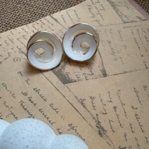 Nova White Earrings