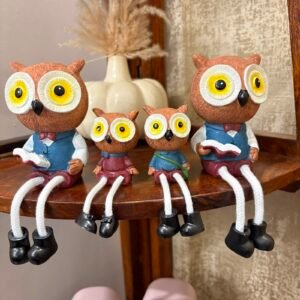 Owl Figures - Home Decor (Set of 4)