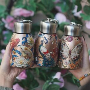 Vintage Abstract Art Flask