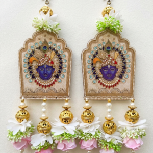 Shrinathji Lotus Wall Hangings (Set of 2)