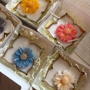 4" The Gilded Bloom Candle | Soy Wax Candles | Set of 2
